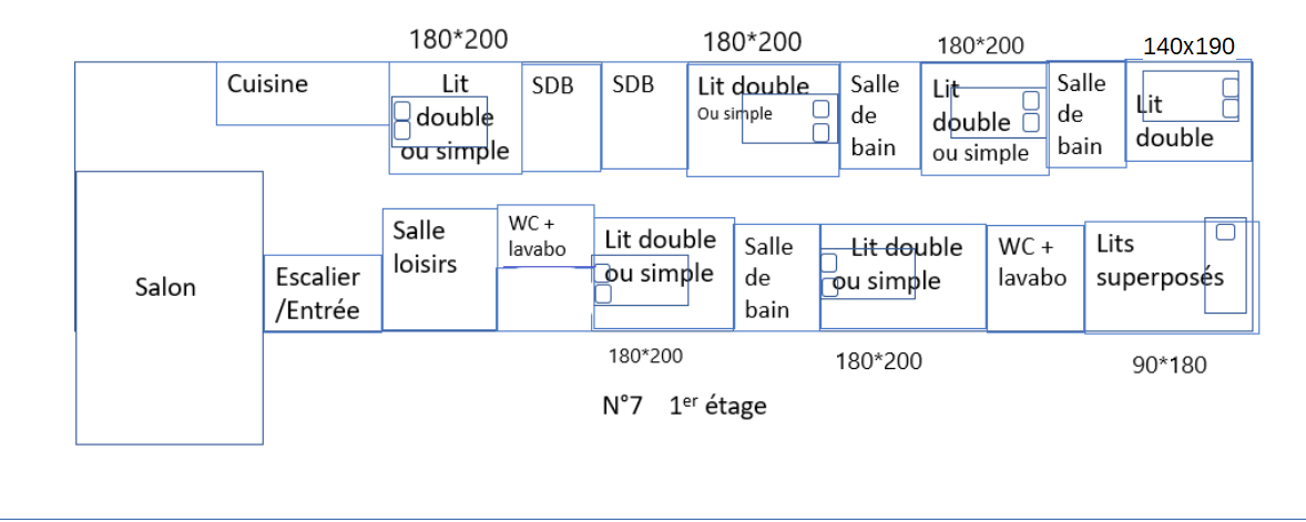 Gite 7 plan taille 1