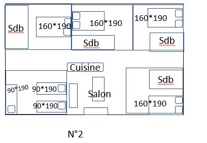 Plan avec taille lits n2